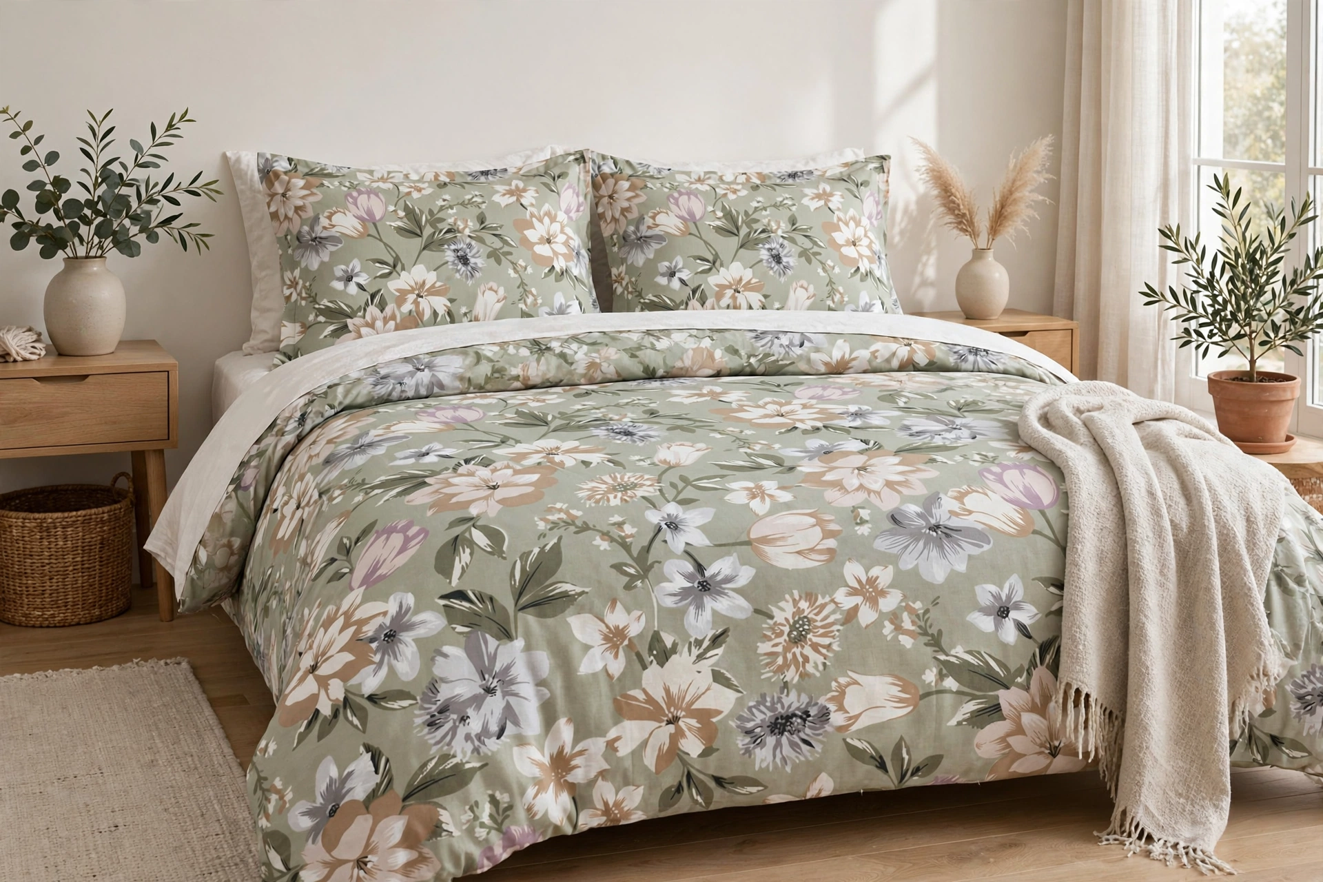 Sage King Bedsheet Set